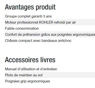 Groupe électrogène Diesel 4000 C5 - Kohler - Puissance max 3,40 kW - 50 Hz - Tension 230 V_4