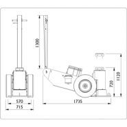 Crics pour applications lourdes - AC Hydraulic - Capacité 100T à 150T - Modèles 100-1 / 150-1_4