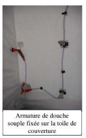 Douche de décontamination - armature gonflable 2m x 2m x 2.5m - buses, poire de douche et options_4