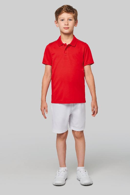 Polo manches courtes enfant - PROACT - 100% polyester interlock - Réf: PA488_4