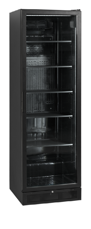 Vitrine réfrigérée noire - SCU1425H - finition élégante, porte vitrée réversible, froid ventilé, LED_4