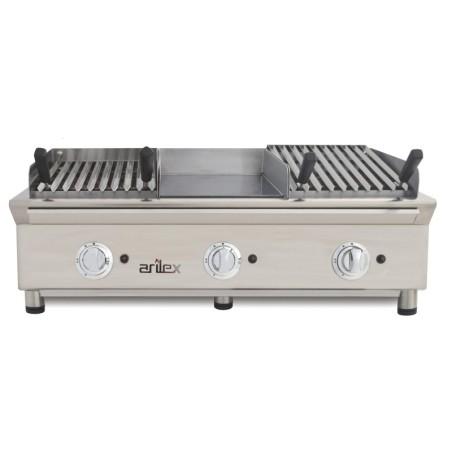 Plancha gaz modulaire FLEXI Ligne 600 - 6 brûleurs - 100 cm - 17,4 kW | Arilex 3MB_4