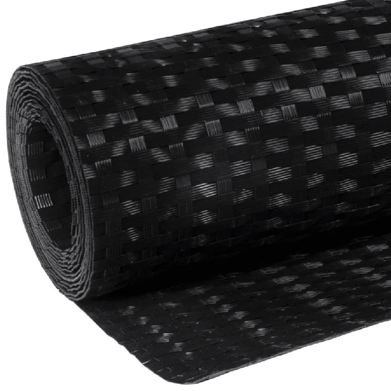 Vidaxl paravent de balcon noir 600x90 cm résine tressée 156305_4