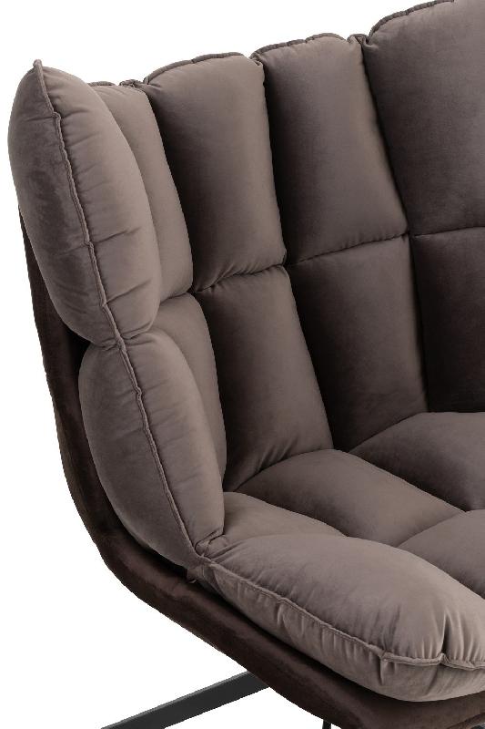 Fauteuil relax pivotant Pietra - tissu gris foncé, design contemporain et confort optimal_4