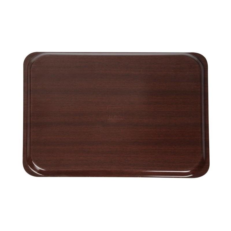 Plateau stratifié lisse Capri Cambro acajou 460mm_4