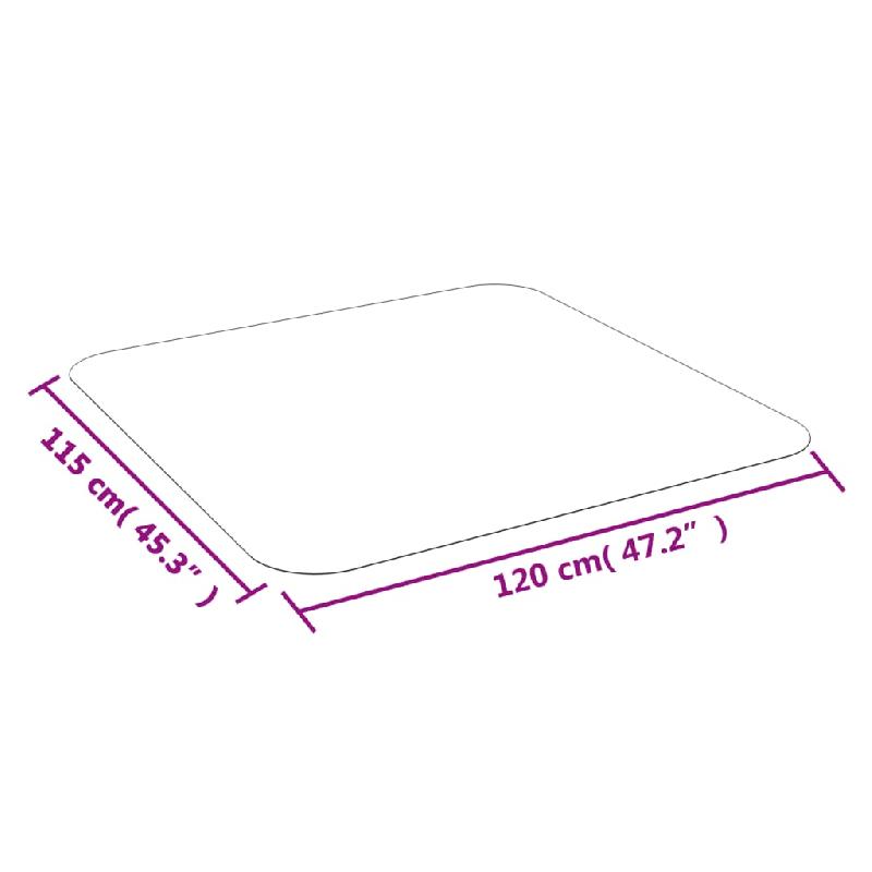 Vidaxl tapis pour stratifié ou moquette 120x115 cm pvc 373643_4