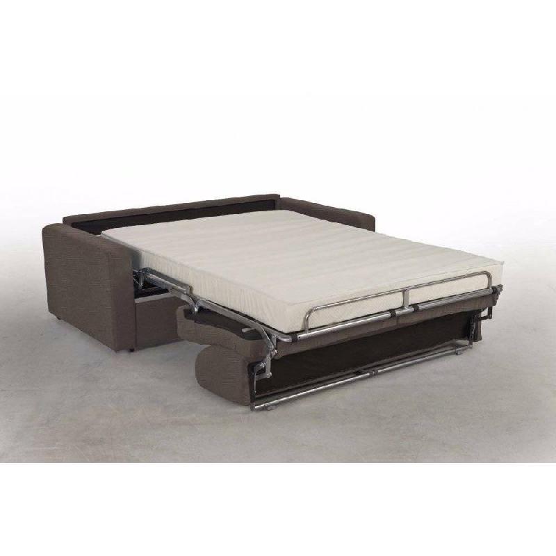 Canapé convertible express Night Bultex 140x14x195 cm - Polyuréthane taupe - Matelas 14 cm haute résilience_4