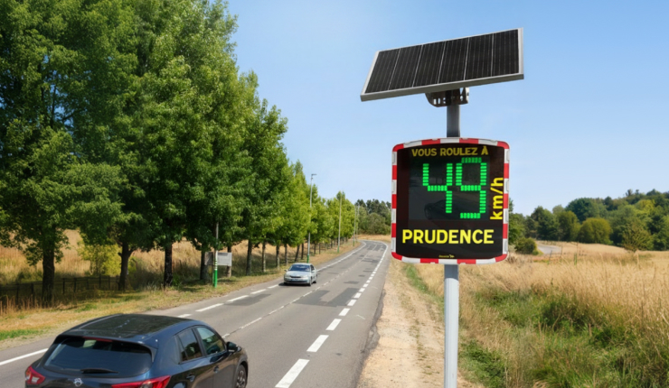 Radar pédagogique EVOLIS Mobility - 3 rangées de LEDs, antenne Doppler longue portée, alimentation flexible_4