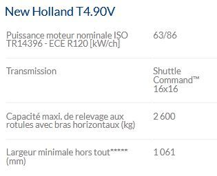 T4.90V Tracteur agricole - New Holland - Puissance maximale 63/86 kW/ch - Compact et polyvalent_4
