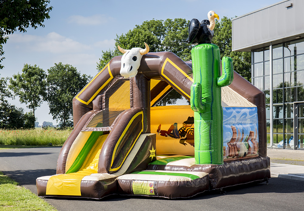 Combo toboggan gonflable - Compact, facile à transporter et installer - 4,6 x 4,0 x 3,5m_4