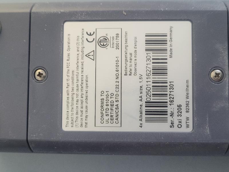 Oxymètre portable WTW OXI 3205 + sonde Cellox 325_4