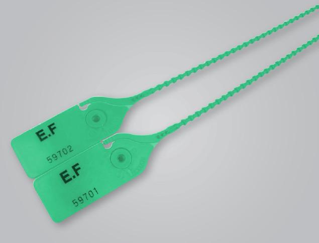 Scellé PP à tige crantée ronde   - Longueur 250 mm - Tige Ø3.8 mm - Vert_4