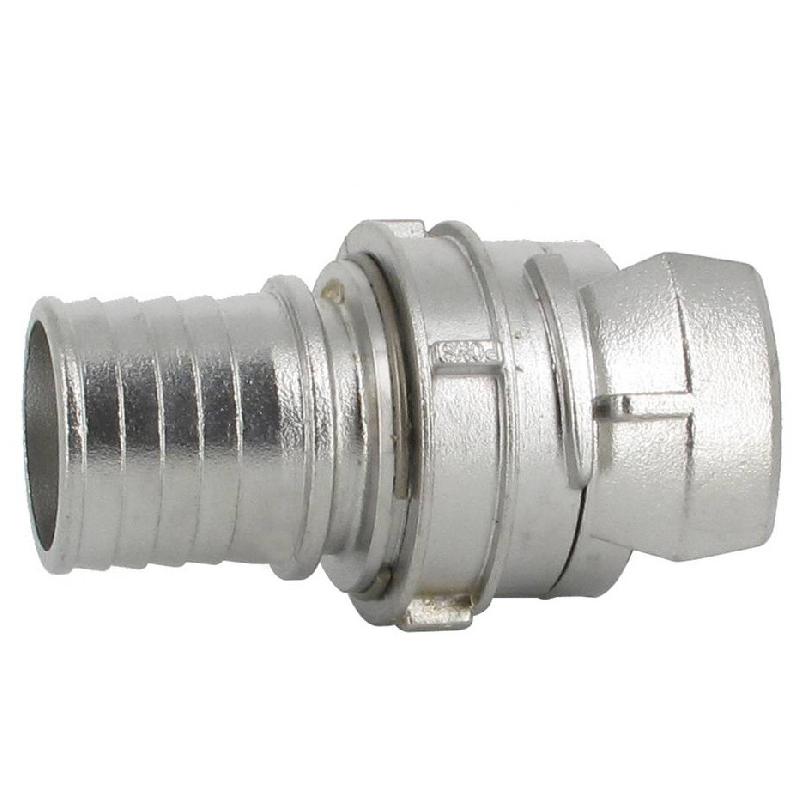 Demi-raccord symétrique avec verrou - DN 40 mm - Embout annelé Ø 40 mm - Inox_4