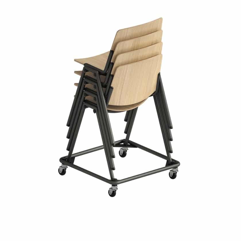 Chaise empilable  new modulamm  avec design indémodable pour salles de réunion, salles de classe, salles d'attente_4