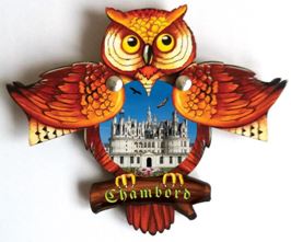 Magnet publicitaire personnalisé hibou - MDF découpé au laser - Fabriqué en France_4