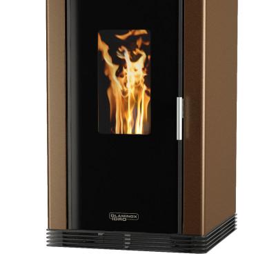 Poêle à granulés sans électricité Veronica Noir - Laminox - Design cubique, 7,5 kW, autonomie 6 à 18h_4