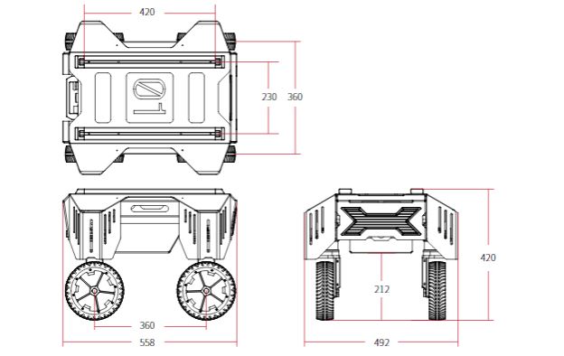 ROBOT AGV AGILEX ROBOTICS RANGER MINI UGV OMNI-DIRECTIONNEL COMPACT MULTIMODAL FLEXIBLE_4