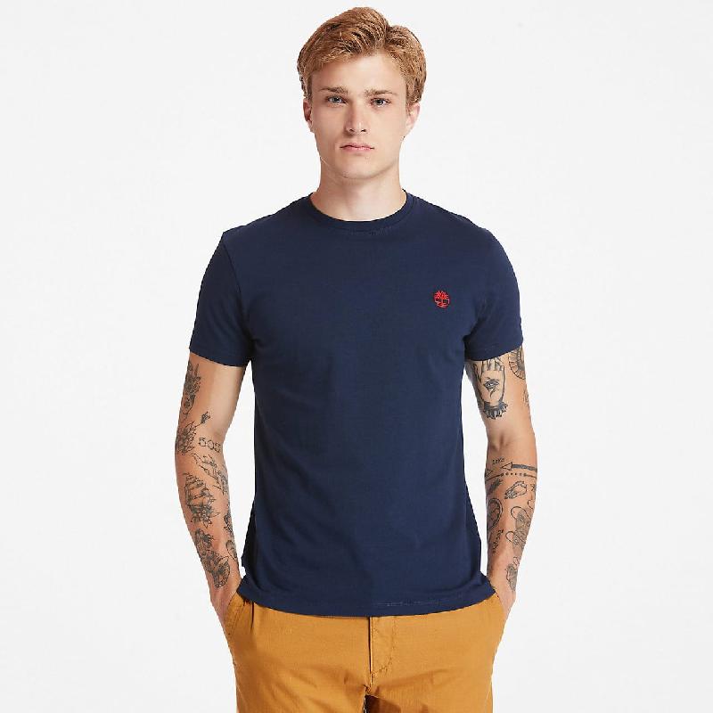 T-shirt Dunstan River Timberland - Réf: TB0A2BPRO - 100% coton biologique, coupe ajustée, logo brodé_4
