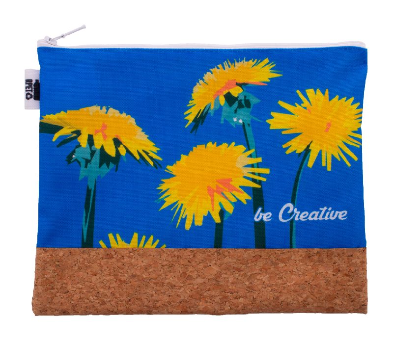 Trousse de maquillage personnalisée - polyester RPET 600D et liège naturel - impression sublimation_4