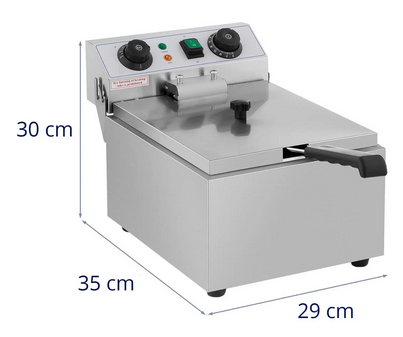 Friteuse 10 litres électrique en inox avec minuterie_4