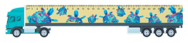 Règle flexible 30 cm en plastique - Forme de camion - Personnalisable en quadri_4