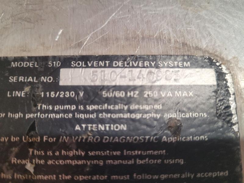 Pompe HPLC Modèle 510 Waters_4