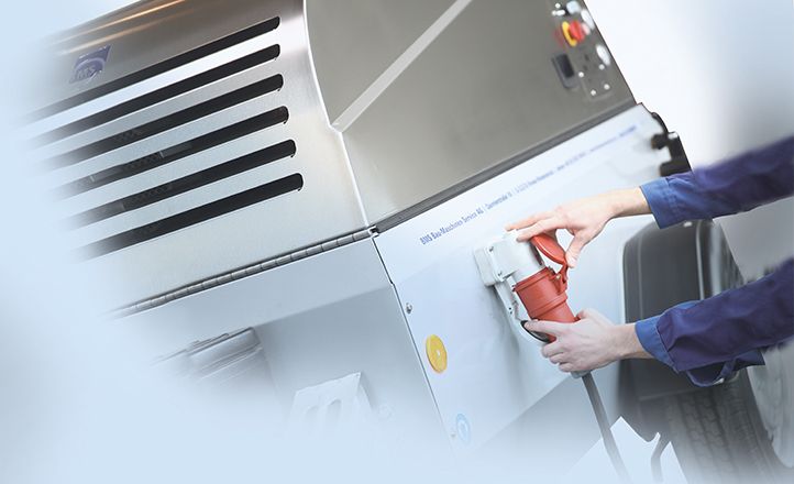 Châssis robuste réglable en hauteur de la machine Alpha e32