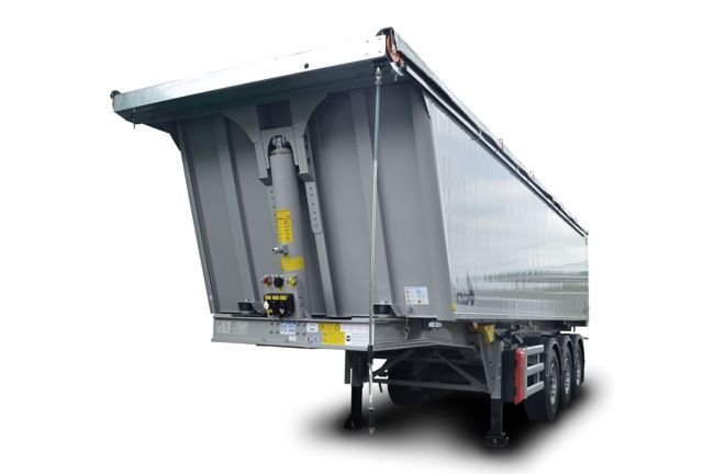 Benne pour poids lourd avec axe de bennage intégré