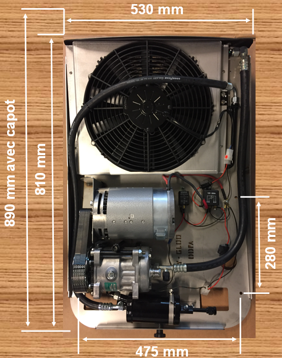 Climatiseur de toît hygloo split | système autonome - hauteur 150 mm - modèles horizontaux & verticaux - livré prêt à fonctionner - pour engin agricole & btp, camping-car, utilitaire_4