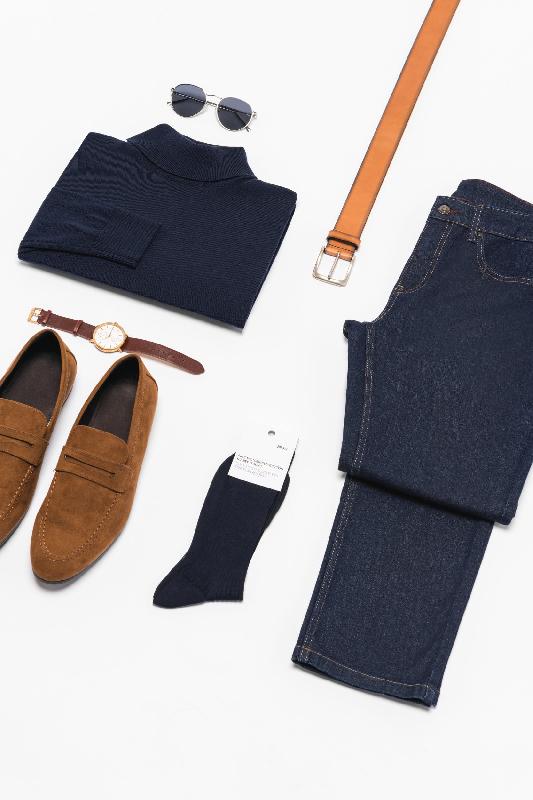 Chaussettes coton mercerisé rib 4x2 fil d'écosse homme - Kariban Premium - Réf: PK801_4