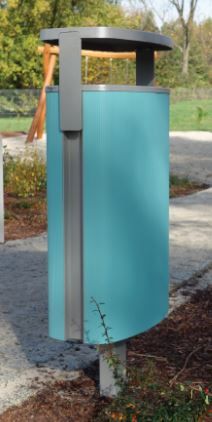 Minium - Cendrier corbeille - MMCité 1 a.S. - Surface lisse - Multi-ancrage - Matériaux haute qualité_4