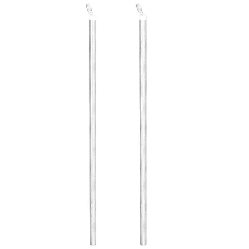 Vidaxl clôture à mailles avec poteaux acier galvanisé 25x1,25m argenté 141500_4
