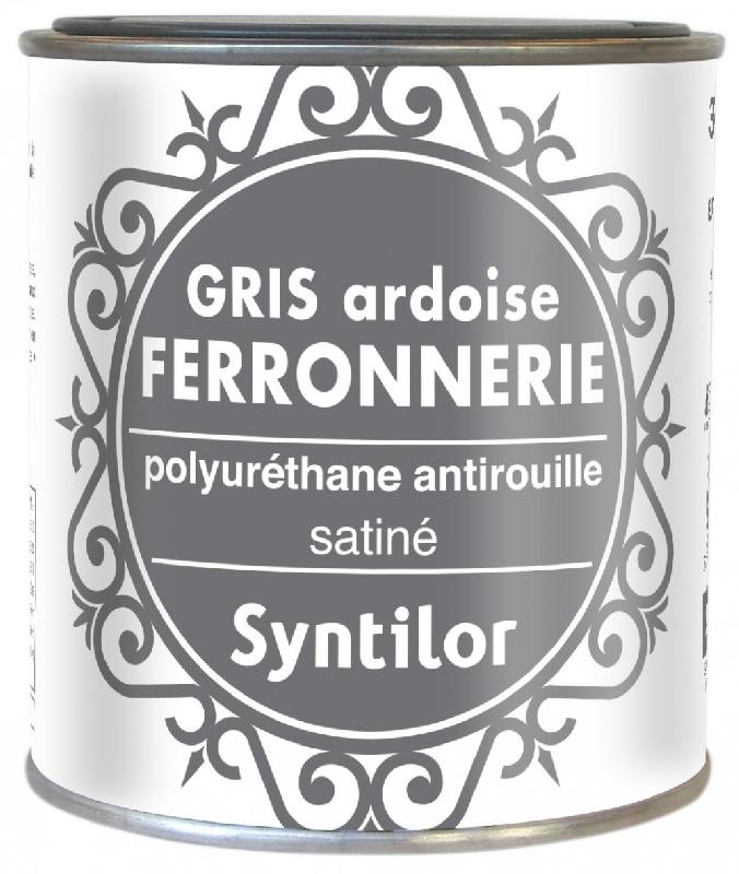 Peinture ferronnerie extérieur SYNTILOR - gris ardoise - RAL 7016 - 0.375 L - aspect mat - direct sur rouille_4