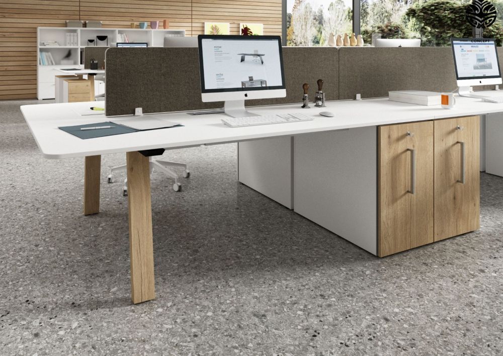 Take Off Country - Bureau open space Mahora - Plateau mélaminé - Design scandinave, multiples configurations_4