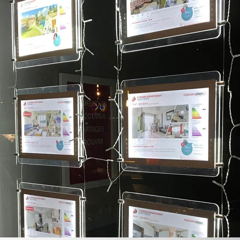 Porte-affiche lumineux LED - TC-PRTA-LD - Mister Enseignes - A4 et A3 horizontaux/verticaux - face avant magnétique_4