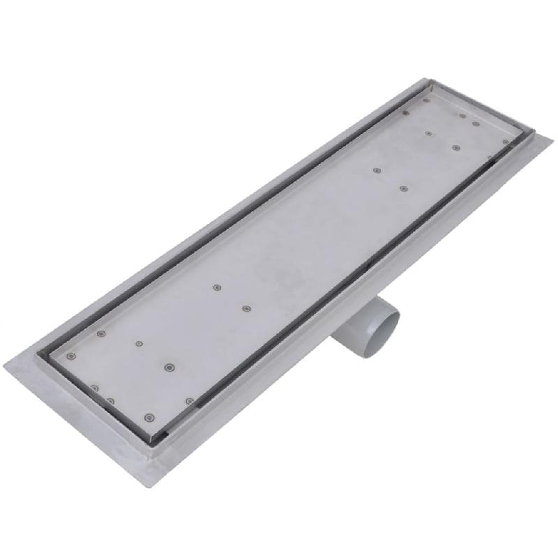 Vidaxl drain de douche linéaire 2 pcs 530 x 140 mm acier inoxydable 275947_4