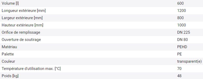 266152w - cuve ibc, palette pe, 600 litres, ouverture dn 225, sortie dn 80_4