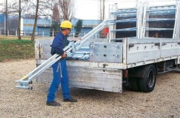 Echafaudage roulant en acier galvanisé generis 950 - comabi snc - hauteur de travail maxi. 14 m_4