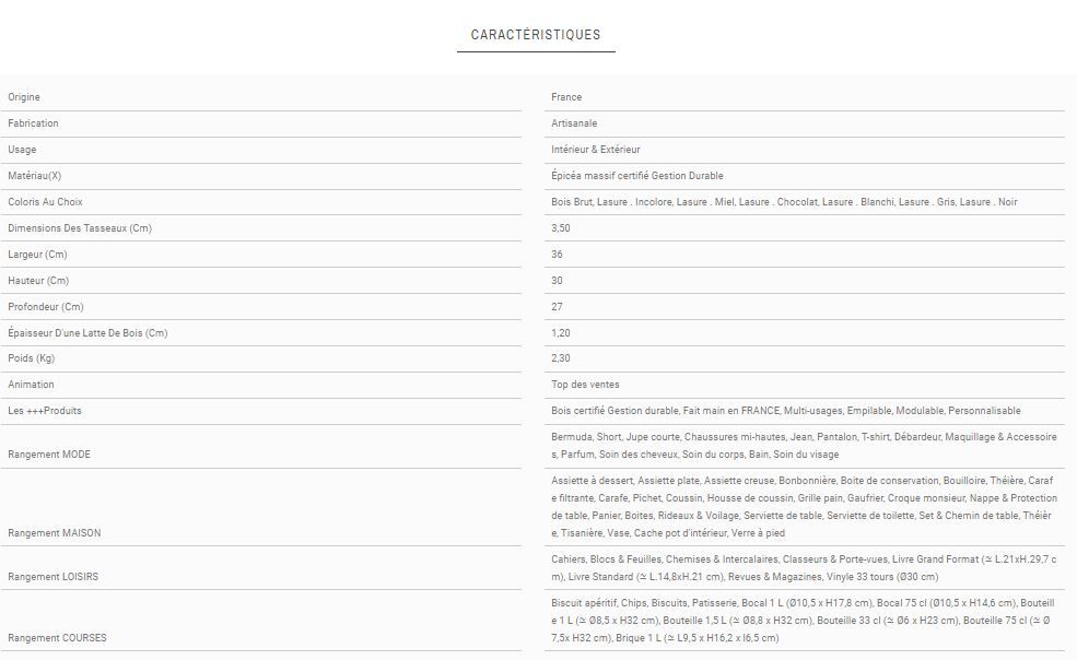 Caisse en bois L3 - Simply a Box - L36 x H30 x P27 cm - fabriquée en France, modulable et personnalisable_4