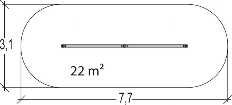 Poutre d'équilibre - Proludic - 4,70 m de largeur - JPS14-M - Parcours Santé Métal - dès 6 ans_4