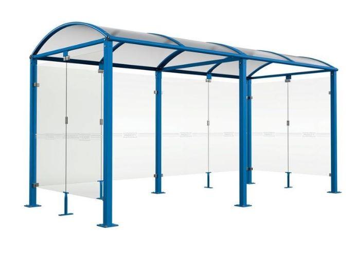 Abri vélos Voûte Verre - Acier galvanisé et polycarbonate alvéolaire traité anti-UV_4