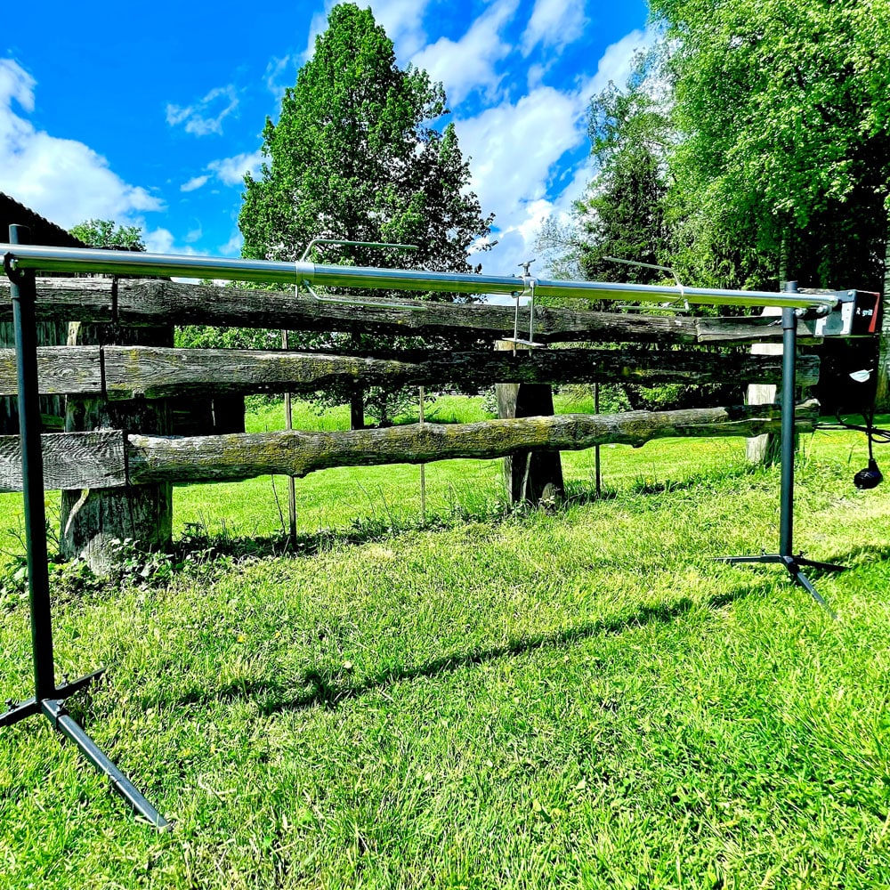 Tournebroche XXL facile à installer sur surface plane