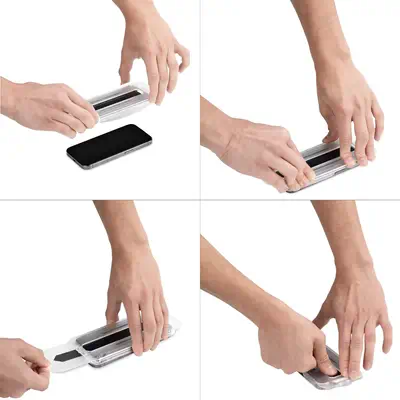 Filtre de Confidentialité pour iPhone 16 Pro à  4 Directions et 360&deg;, Supporte l'Orientation Port_4