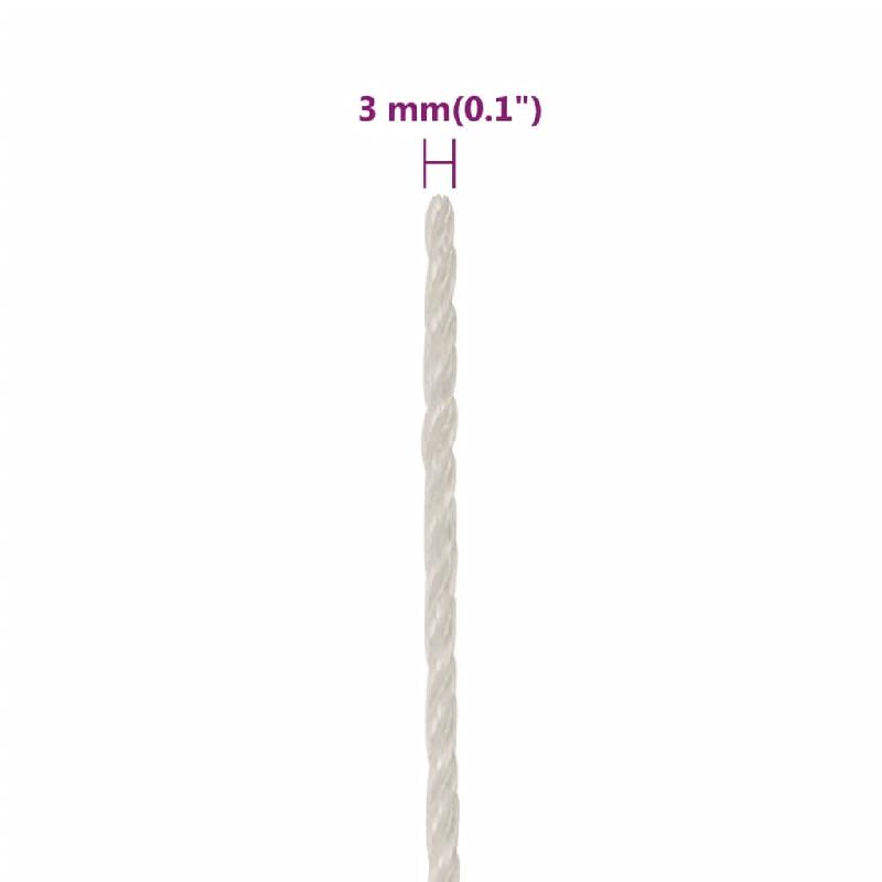 Vidaxl corde de travail blanc 3 mm 50 m polypropylène 153036_4