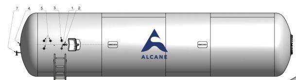 Lpg tanks - citerne à gaz réservoir fixe aérien  - alcane - diamètre 2000 mm_4