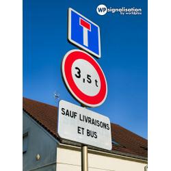 Panneau de signalisation C13a - Impasse ou voie sans issue - WPSignalisation - conforme NF et CE_4