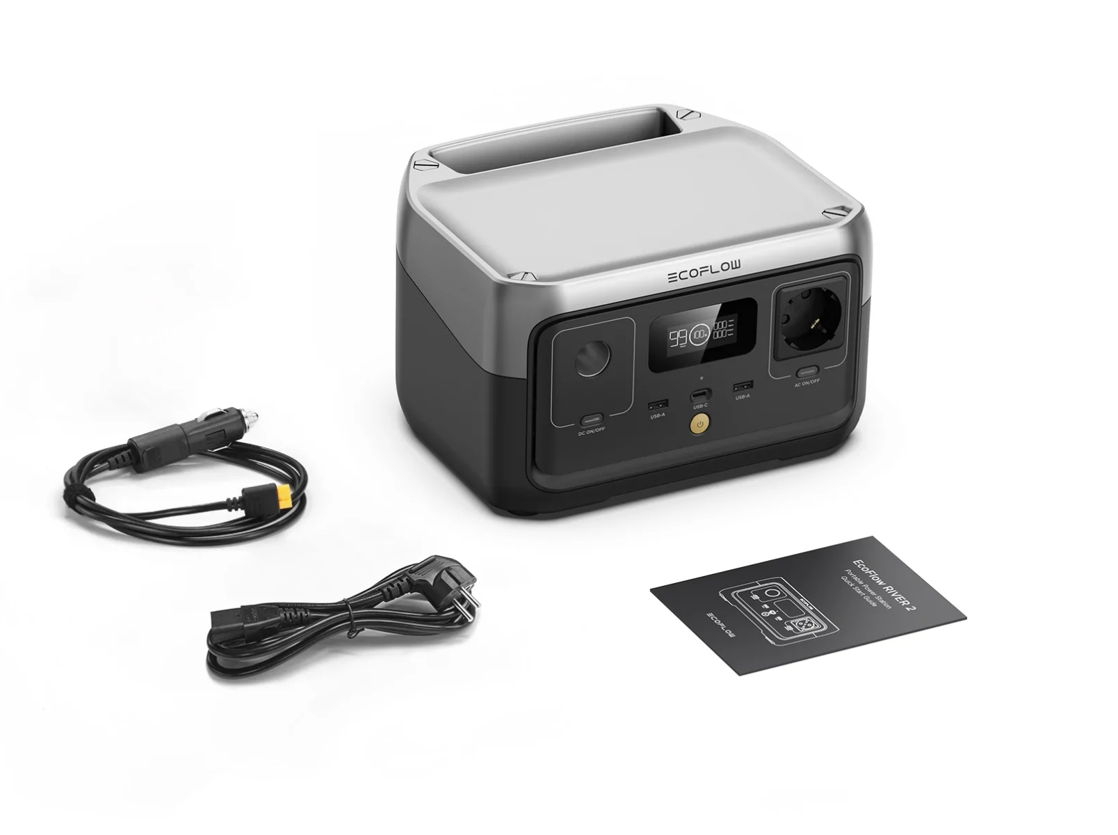 Kit station de charge portable EcoFlow River 2 - 600W 256Wh avec panneau solaire pliable 135W_4