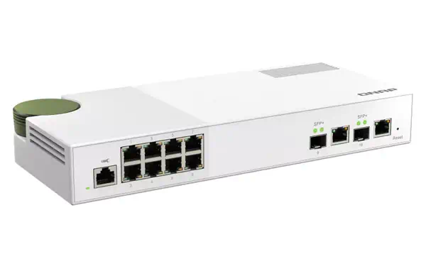 QNAP QSW-M2108-2C commutateur réseau Géré L2 2.5G Ethernet (100/1000/2500) Gris, Blanc_4