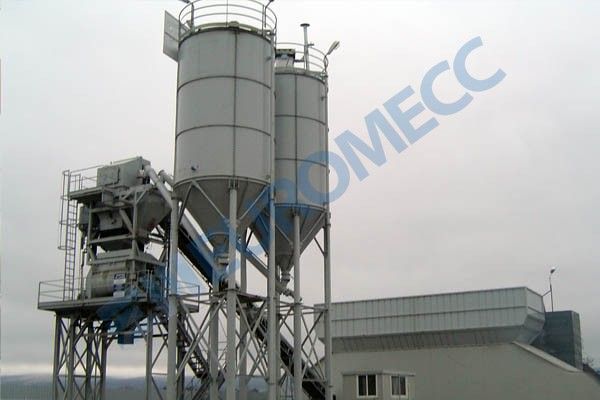 Ve/wet centrale à béton fixe Euromecc - 60 à 200 m3/h - tapis convoyeur ou skip_4