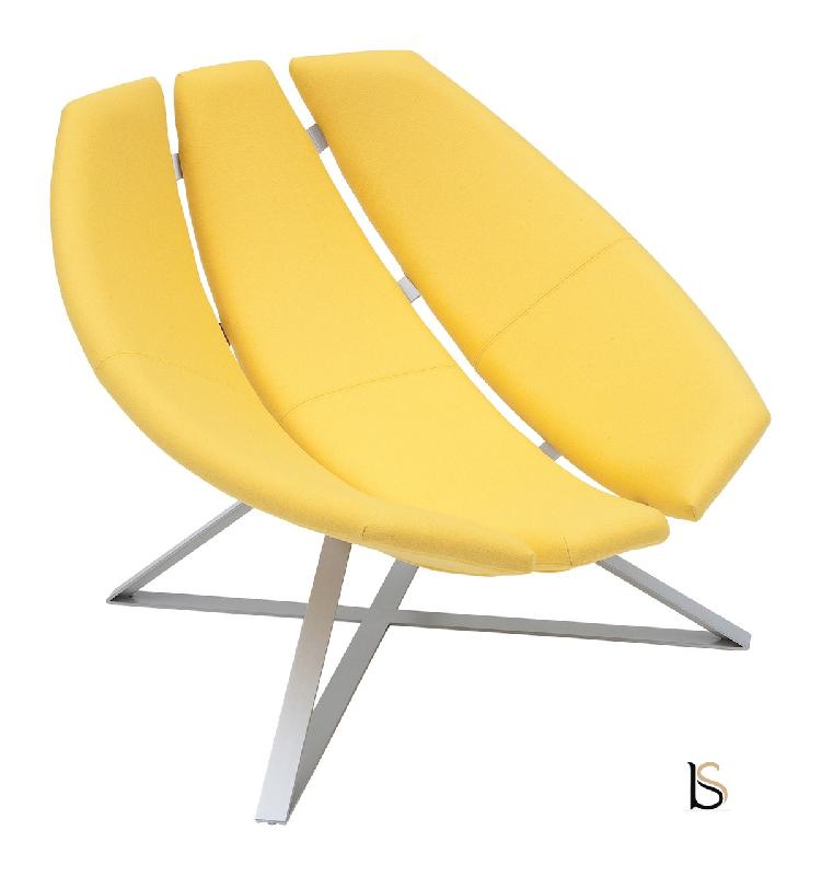 Fauteuil Radar - Softline - Felt Jaune 579_4